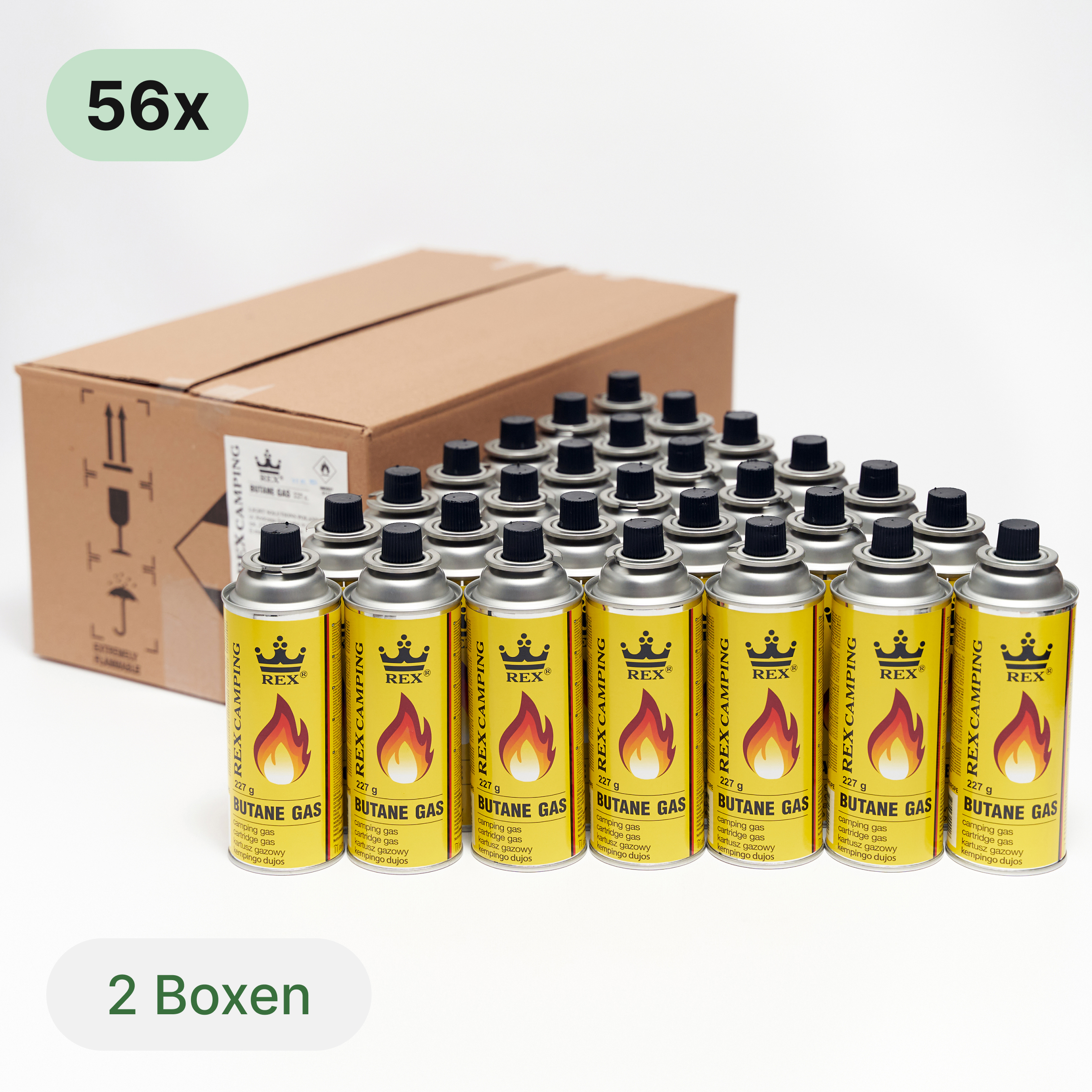 56 Die MSF-1A Butan Gaskartusche x56
