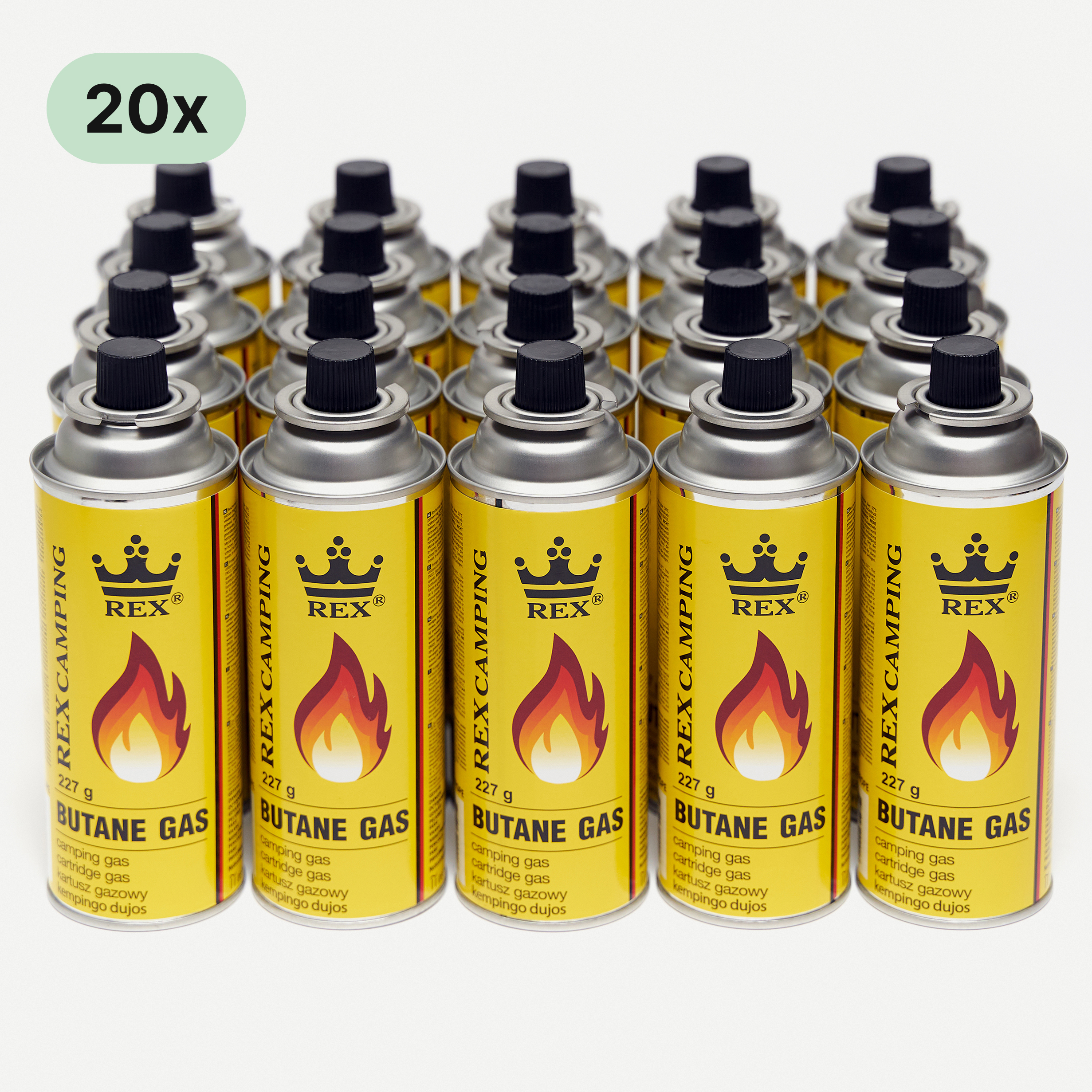 20 Die MSF-1A Butan Gaskartusche x20